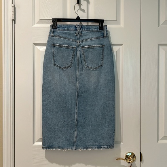Universal thread midi high-rise denim skirt. - Picture 2 of 9